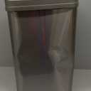 Ninestars Automatic Touchless Motion Sensor Rectangular Trash Can 13.2 Gallons, 50L, Silver, 13 Gal. 50 L, Silver Trim