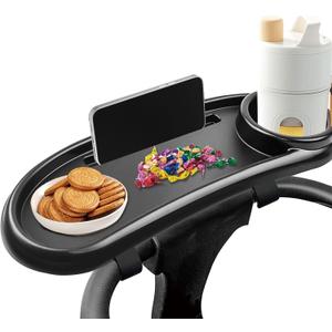 3-in-1 Universal Baby Stroller Snack Tray Accessory, with Phone Holder and Cup Holder, Detachable Baby Travel Equipment Accessories