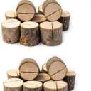 Rustic Wood Table Numbers Holder Wood Place Card Holder Party Wedding Table Name Card Holder Memo Note Card (20pcs)