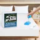 RV Short Queen Terry Mattress Protector Waterproof for 75''60'' up to14'' Depth, Ultra Soft & Breathable Smooth Top Fitted Mattress Cover Skin-Friendly Machine Washable Mattress Protector