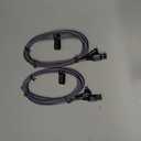 AINOPE USB to USB C Cable [2-Pack, 6.6ft] 3.1A Type C Charger Fast Charging, Right Angle USB C Cable for iPhone 17 Carplay Cable, Galaxy S10+ S10 S9, Note 10 9, LG V30, Moto, iPhone 16 15 Charger Cord (Grey)