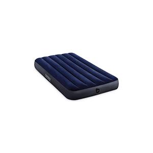 Intex 64757E Dura-Beam Standard Downy Air Mattress: Fiber-Tech - Twin Size - 10in Bed Height - 300lb Weight Capacity - Pump Sold Separately
