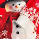 Christmas Sweatshirts for Women:Funny Snowman Printing Xmas Holiday Crewneck Long Sleeve Pullover Top (L)