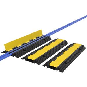 RELIANCER 3 Packs 2-Channel Rubber Cable Protector Cover Ramp & Speed Bump
33000 Lbs Capacity,Industrial-grade Rubber,Flip-Open Lid,Modular Interlocking Design,Protect Cable & Control Traffic Speed