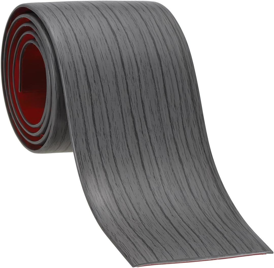 PATIKIL Self Adhesive Floor Transition Strip 10 ft x 3" Vinyl Flat Divider Flooring for Joining Floor Gaps Carpet Transition Floor Tiles, Dark Gray Pattern