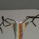 SOLY HUX Women's Halter Bikini Set Brazilian Swimsuits Cheeky String Thong Two Piece Bathing Suit Multicolor X-Large