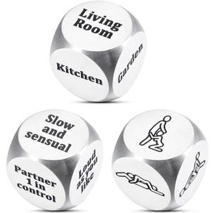 2 x Anniversary Newlywed Honeymoon Gifts for Couple Women Men Valentines Day Naughty Gifts for Boyfriend Girlfriend Husband Wife Date Night Ideas Dice for Him Her Christmas Bridal Shower Gifts for Bride