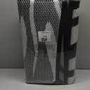 Outdoor Rug 9x12 ft Waterproof, Reversible Outdoor Plastic Straw Rug for Patios Clearance, Outdoor Area Rug Carpet RV Mat for Camping Backyard Deck Porch (Black&white-leaves)