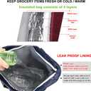 BeeGreen Cooler Bag Soft Insulated Tote for Beach Travel Grocery Shopping Lunch Portable Large Ice Coolers with Handle Hard Freezer Bags with Zippered Top Foldable Leakproof Delivery Totes Moss, 14 x 22 x 7.9 x 17.5