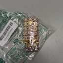 VIQIV Bling Dressy Bracelet with Case Compatible with Apple Watch Bands 38/40/41/42/44/45/49mm for Women Strethy, Cute Slim Metal Wristband Strap for iWatch Ultra 2/Ultra Series 9/8/7/6/5/4/3/2/1/SE (Gold Colorful)