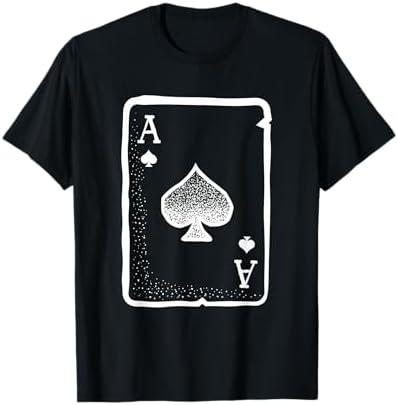 Ace of Spades Poker Playing Card Halloween Costume T-Shirt T-Shirt, Size M