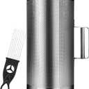 12" x 6" Metal Guiro Shaker Stainless Steel Guiro Instruments with Scraper Musical Instruments Latin Percussion Instrument
