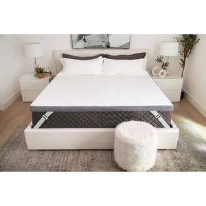 Queen 3 Inch Gel Memory Foam Topper | Cooling & Pressure Relief | Washable Cover | CertiPUR-US Certified