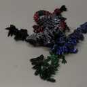 Impossmaker 5PCS Dark Series 12" 3D Printed Dragon Set – Articulated Crystal Dragons, Cool Desk Toys for Adults & Teens, Unique 3D Printed Animals, Gothic Fantasy Decor, Novelty Gift for Men & Boys