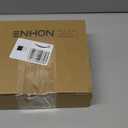 8.6Inches LED Window Candles Dusk to Dawn Light Sensor Timer, 6PCS Battery Operated Flameless Taper Candles with Drip Texture, Suction Cups and Removable Black Base, Christmas Home Decor