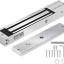 600LBs/280KG Electric Magnetic Lock, Electromagnetic Door Lock Holding Force for Access Control, OutSwinging Door Access Control System, Single Door 12V