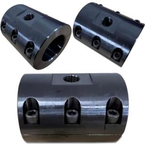 Baja Racing 1.5 Steering Tube Clamp  4130 Chromoly Steel, Black Powder Coat  High Strength, Precision Fit, Off-Road Suspension Bracket for Jeep, UTV, 4x4 Builds.