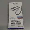 ZGEAR 6FT Silicone USB-C to 8-pin Cable - Gray