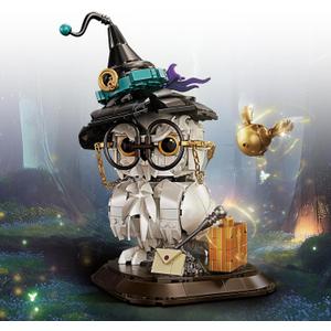 Owl Animal Building Set for Kids Collectible Magic Bird Model Toys Compatible with Lego Animal for Adults Creative Home Decor and Office Art Gifts Toys for Boys and Girls Aged 8+