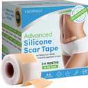 2 x Silicone Scar Sheets,Silicone Scar Tape, (1.6 x 60 Roll, 1.5M) Scar Removal Strips for Surgical Scars,Keloids, C-Section, & Burns Tummy Tuck Reusable Tape