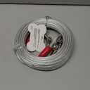 Petest 40ft Reflective Tie-Out Cable for Super Dogs Up to 250 Pounds (Red & Silver)