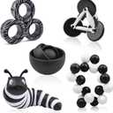 Fidget Toys Adults Pack, 5PC Sensory Toys Set Easter Basket Stuffers for Kids 8-12 Teen Autism, Desk Toy Stress Relief Fidget Spinners for ADHD Valentines Day Gifts for Children Cool Gadgets for Men