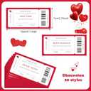 20 Love Coupons Cards for Him Her, Romantic Gift Vouchers with 20 Unique Messages  Perfect for Valentine's Day, Anniversary, Birthday, Husband, Wife, Boyfriend, Girlfriend Gift Ideas (BX157)