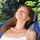 Docusvect Hammock Camping Chair - 3 Heights Portable Hammock Chair Camping with Adjustable Backrest, Headrest, Padded Seat, Cup Holder - 450 LBS Heavy Duty