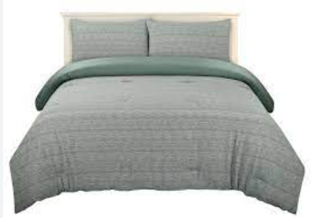 Modavari 3Pc Comforter Set F/Q Green