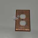 Monarch Pure Copper Hammered Duplex Wall Plate / Switch Plate (1 Gang)