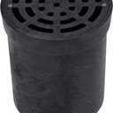 NDS FWSD69 6-Inch Round Surface Drain Inlet with Plastic Grate for Flo Stormwater Dry Well System, Pack of 1, Black