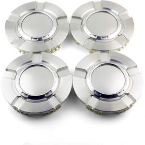 4pcs 182mm(7.17in)/170mm(6.7in) Silver Car Wheel Center Hub Caps for Silverado 1500(2007-2013) Avalanche(2007-2013) Tahoe(2007-2014) Suburban(2007-2014) #9596343