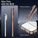 Designed for iPhone Air Case Magnetic, Compatible with Magsafe, Camera Control Button, Camera Lens Protector, Clear Soft TPU Plated Phone Case for iPhone Air, Brown