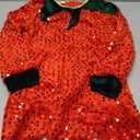 Frekuyrt Girls Elf Costume Dress Christmas Elf Dress Xmas Holiday Party Dress Outfit, Medium