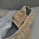 Amdrebio Beige Round Area Rug 4Ft for Bedroom, Boho Fluffy Plush Shag Furry Circle Rugs for Kids Room, Living Room Decor Aesthetic, Cute Shaggy Fuzzy Neutral Carpet for Nursery Preppy Dorm Baby Teens