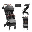VEVOR Standard Baby Infant Stroller, Toddler Stroller with 95°-150° Adjustable Backrest & & 0/90°Adjustable Footrest & One-click Folding, Newborn Stroller with Cup Holder and Carry Bag, Black