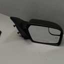 For Ford Fusion 2011 2012 Door Mirror Passenger Side | Power | Heated | Non-Folding | w/Blind Spot Glass & Puddle Light | Textured | Replacement For BE5Z17682BA | FO1321424