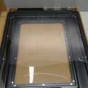 Acrylic Dog Playpen Indoor, O Series, 24" H, Black, Door + Panel