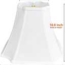 Tootoo Star Fabric Lampshade White Octagonal Royal Bell Shade for Floor Lamp and Table Lamp (6.3x6.3)" x (13x13)" x 10.8"