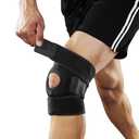 Knee Braces for Knee Pain Women Men, Patellar Tendon Support Strap, Knee Brace for Meniscus Tear Compression Sleeve for Knee Pain (Black)