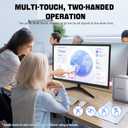Touchscreen Monitor 22 Inch FHD 1920x1080P IPS PC Monitor, 10-Point Touch Screen Computer Display with HDMI VGA USB Ports, Built-in Speakers, VESA Mountable