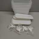 Hoolerry 4 Pcs 0. 8 Gallon Beverage Drink Dispenser for Fridge, Plastic Liquid Drink Juice Container with Spigot Cold Lemonade Pitcher Iced Water Jug for Outdoor Indoor Parties