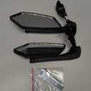 2 Pack Bike Mirrors, eBike Mirrors for Handlebars, 360 Adjustable Safety Bicycle Rear View Mirrors, Scratch Resistant Glass Lens, Bicycle Universal Fit Accessories (HD Version)