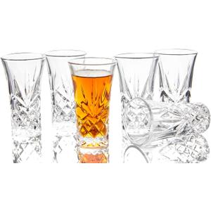 Glasses Heavy Base Shot Glass Cordial Glasses 2 OZ (Set of 6)