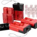 Spurtar 175A Battery Quick Connect/Disconnect, 1/0 AWG Wire Harness Plug, 12-36V Quick Connect Jumper Cables for Car ATV Lifts Motors Trailer Towing Winch, 4Pcs, Red