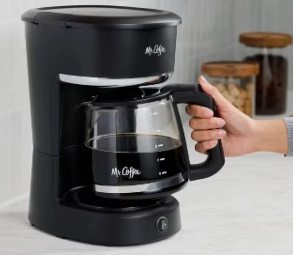 Mr. Coffee 12-Cup Switch Coffee Maker Black: Electric Drip Coffee Machine, 60 oz Capacity, Dishwasher-Safe Parts