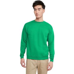 Hanes Men's Ecosmart Fleece Sweatshirt, Pullover Crewneck Sweatshirt, Kelly  Green (XX-Large)