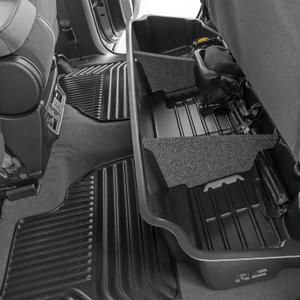 Rough Country Under Seat Storage for Chevy Silverado & GMC Sierra 1500/2500HD/3500HD (2019-2026 & Refresh) Double Cab - Custom-Fit Rear Seat Organizer Tray