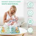 Rrwin Bottle Brush Cleaner Kit with Baby Bottle Drying Rack, Exendable Silicone Bottle Brush, Nipple Brush, Straw Brush, Soap Dispenser & Storage Box. Compact Size for Babies and Moms,Green