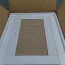 Rattan Nightstand, Boho Night Stand Farmhouse Wood Bedside Table with Storage and Open Shelf, End Side Accent Table for Bedroom,Living Room,White (Normal)